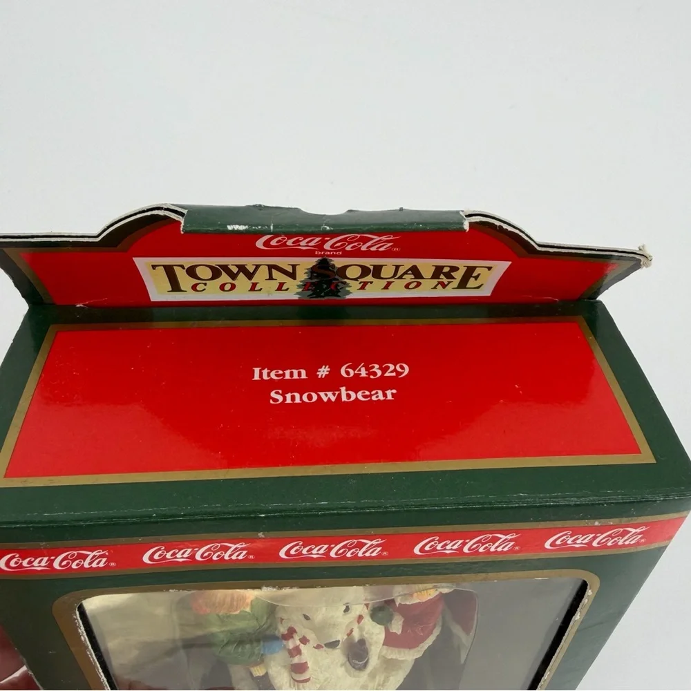 Coca-Cola Town Square Polar Bear Collection Set of 2 in Boxes, 1990s